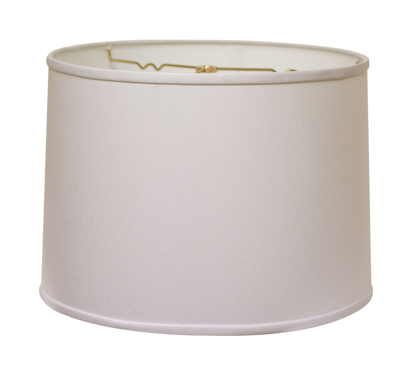 HomeRoots 17" Throwback Drum No Slub Lampshade in White Finish