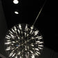 HomeRoots 17" x 17" Pendant Lamp With Stainless Steel Finish