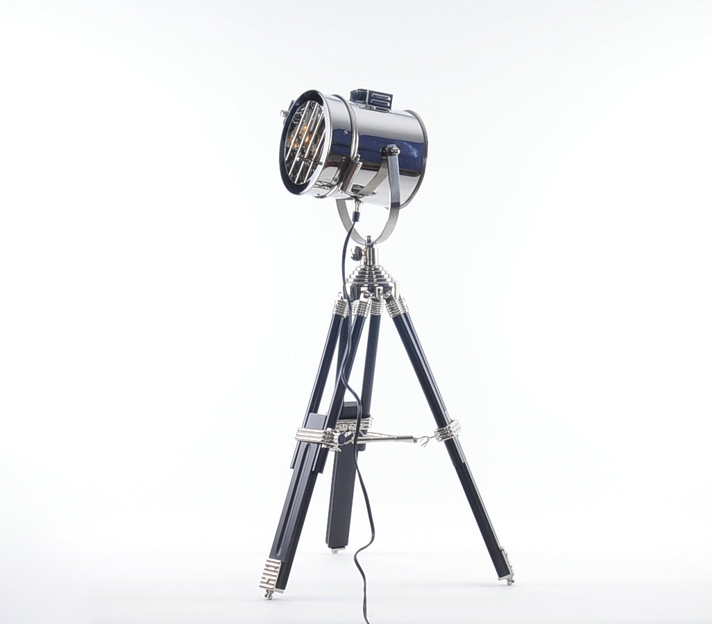 HomeRoots 17" x 17" x 35" Table Lamp With Stainless Steel Finish