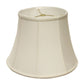 HomeRoots 18" Altered Bell Monay Shantung Lampshade in White Finish