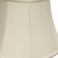 HomeRoots 18" Altered Bell Monay Shantung Lampshade in White Finish