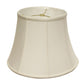 HomeRoots 18" Altered Bell Monay Shantung Lampshade in White Finish