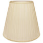 HomeRoots 18" Deep Empire Broadcloth Lampshade in Ivory Finish