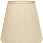 HomeRoots 18" Deep Empire Broadcloth Lampshade in Ivory Finish