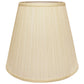 HomeRoots 18" Deep Empire Broadcloth Lampshade in Ivory Finish