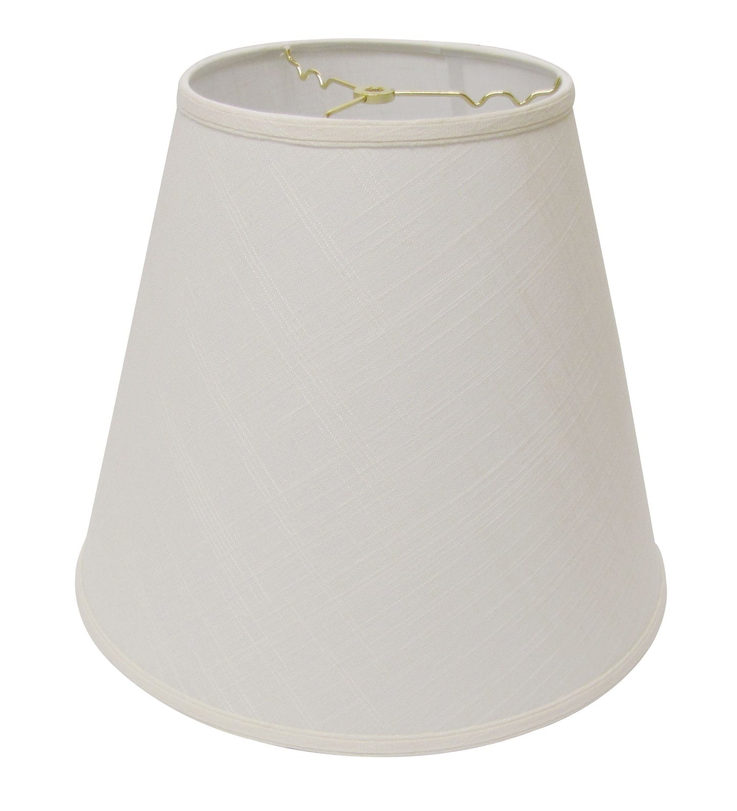 HomeRoots 18" Deep Empire Linen Lampshade in White Finish