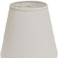 HomeRoots 18" Deep Empire Linen Lampshade in White Finish