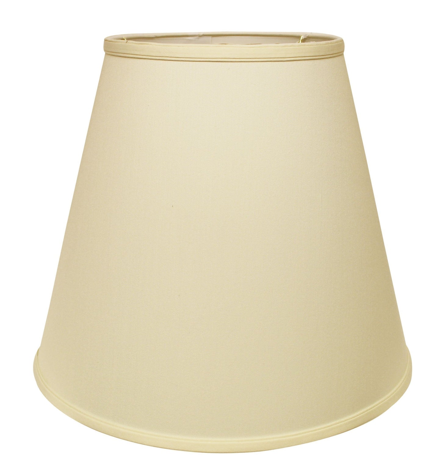 HomeRoots 18" Deep Empire No Slub Lampshade in Ivory Finish