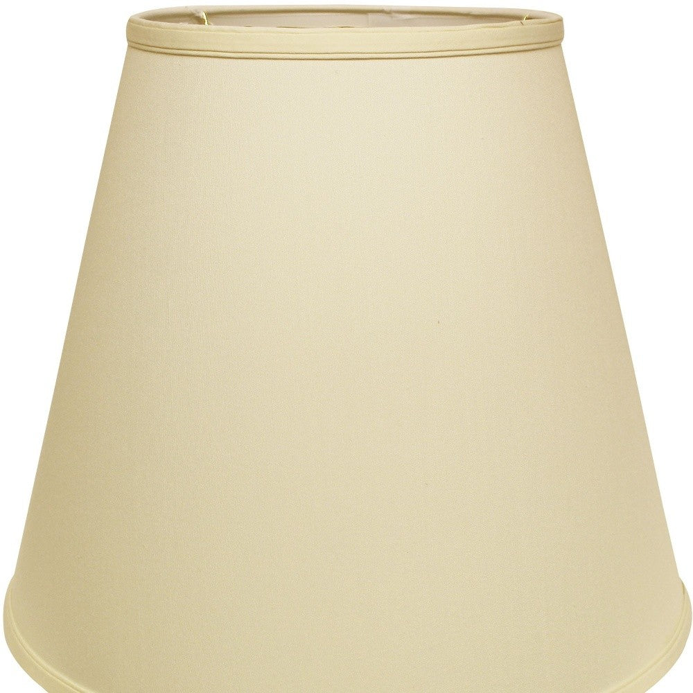 HomeRoots 18" Deep Empire No Slub Lampshade in Ivory Finish