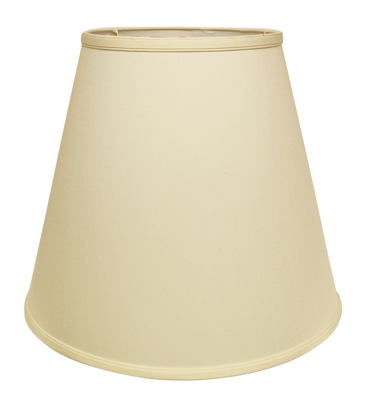 HomeRoots 18" Deep Empire No Slub Lampshade in Ivory Finish