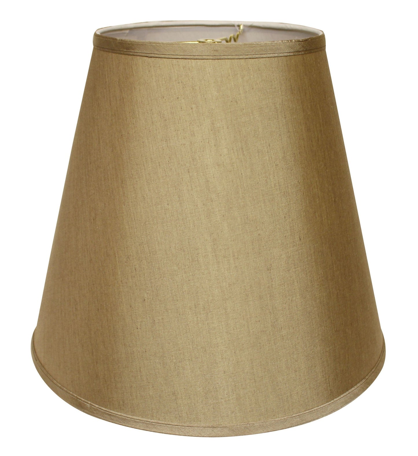 HomeRoots 18" Deep Empire No Slub Lampshade in Pale Brown Finish