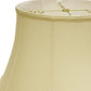 HomeRoots 18" Drum Monay Shantung Lampshade in Antique White Finish