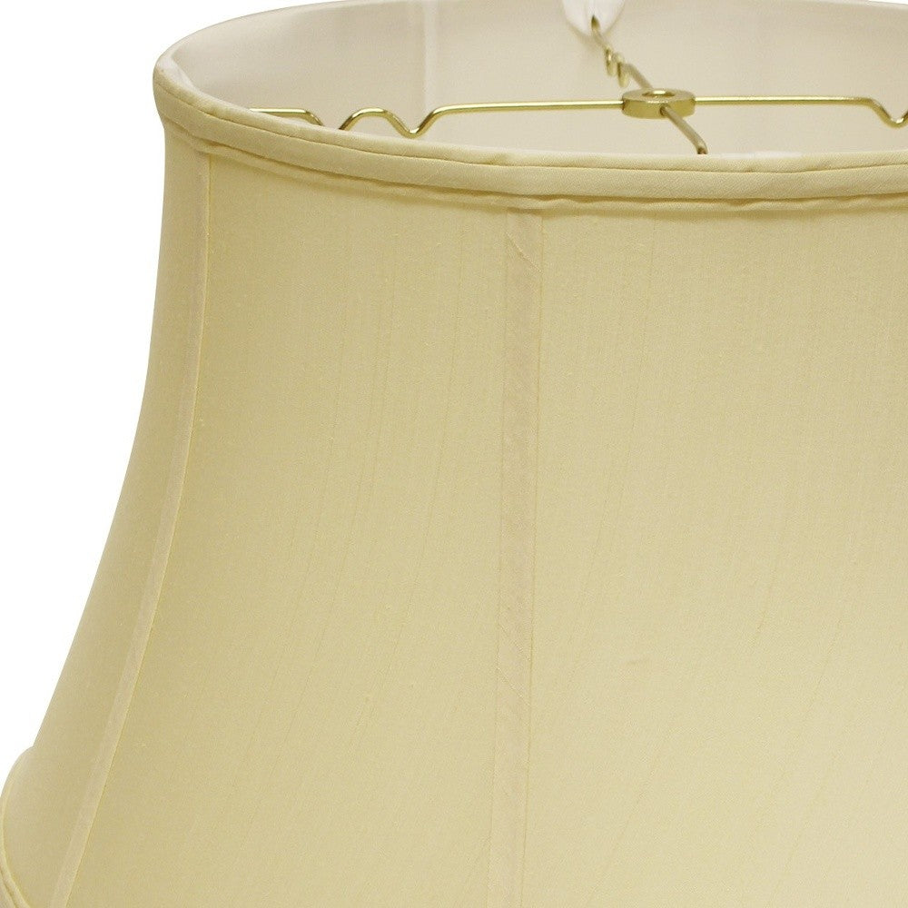 HomeRoots 18" Drum Monay Shantung Lampshade in Antique White Finish