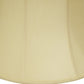 HomeRoots 18" Drum Monay Shantung Lampshade in Antique White Finish