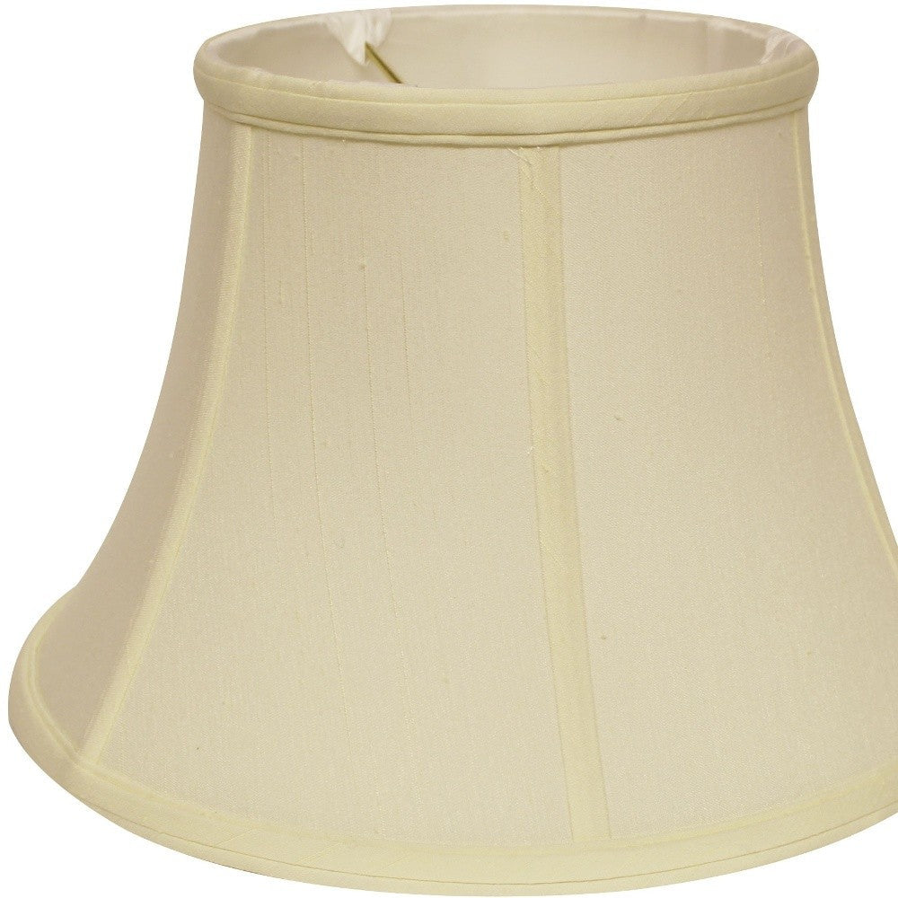 HomeRoots 18" Drum Monay Shantung Lampshade in Ivory Finish
