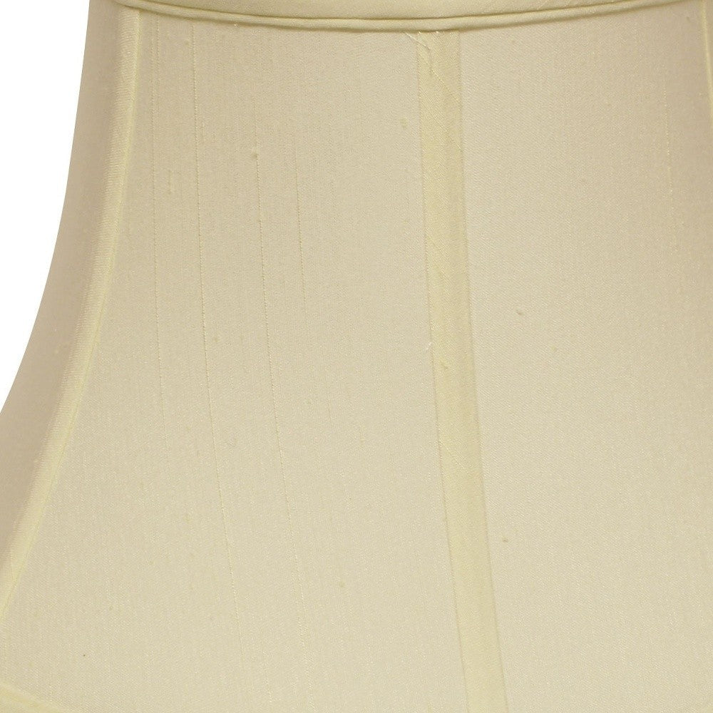 HomeRoots 18" Drum Monay Shantung Lampshade in Ivory Finish