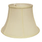 HomeRoots 18" Drum Monay Shantung Lampshade in Ivory Finish