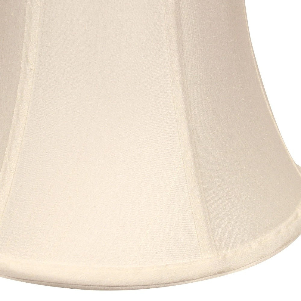 HomeRoots 18" Drum Monay Shantung Lampshade in White Finish