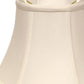 HomeRoots 18" Drum Monay Shantung Lampshade in White Finish