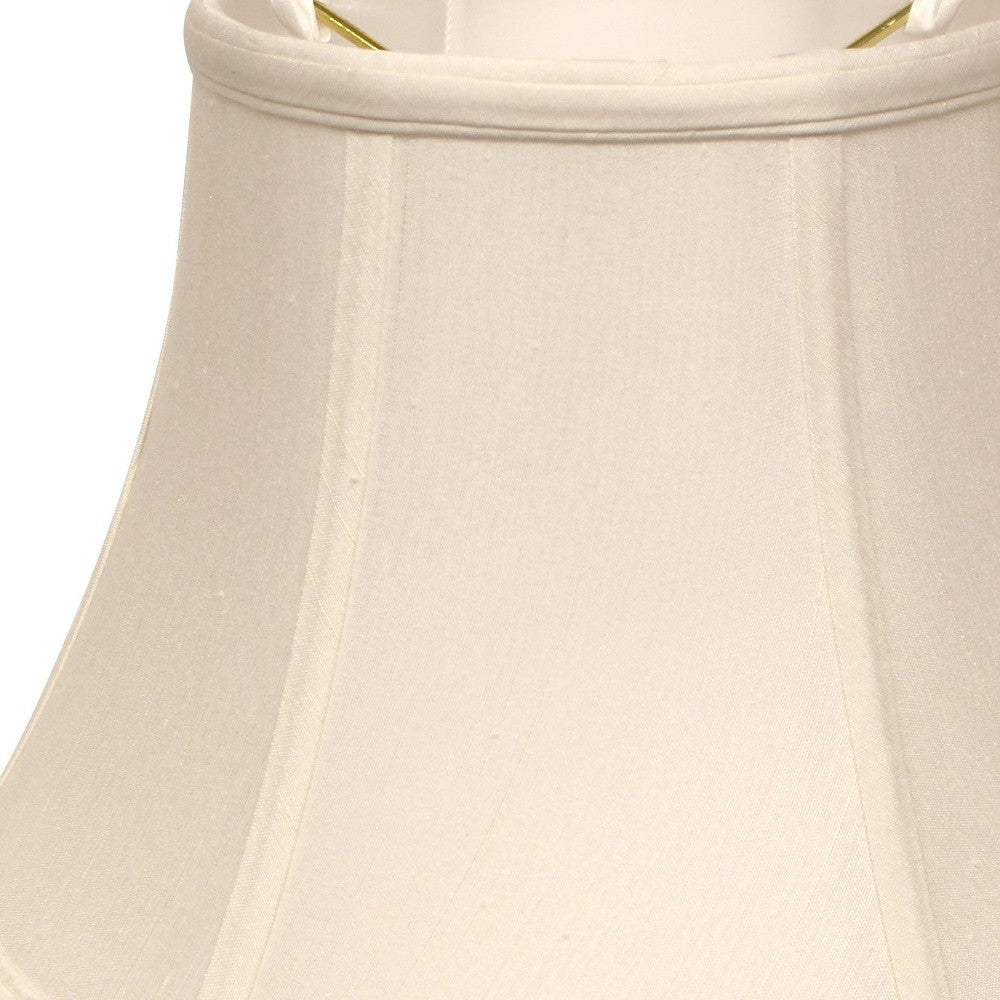 HomeRoots 18" Drum Monay Shantung Lampshade in White Finish