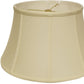 HomeRoots 18" Drum No Slub Lampshade in Ivory Finish