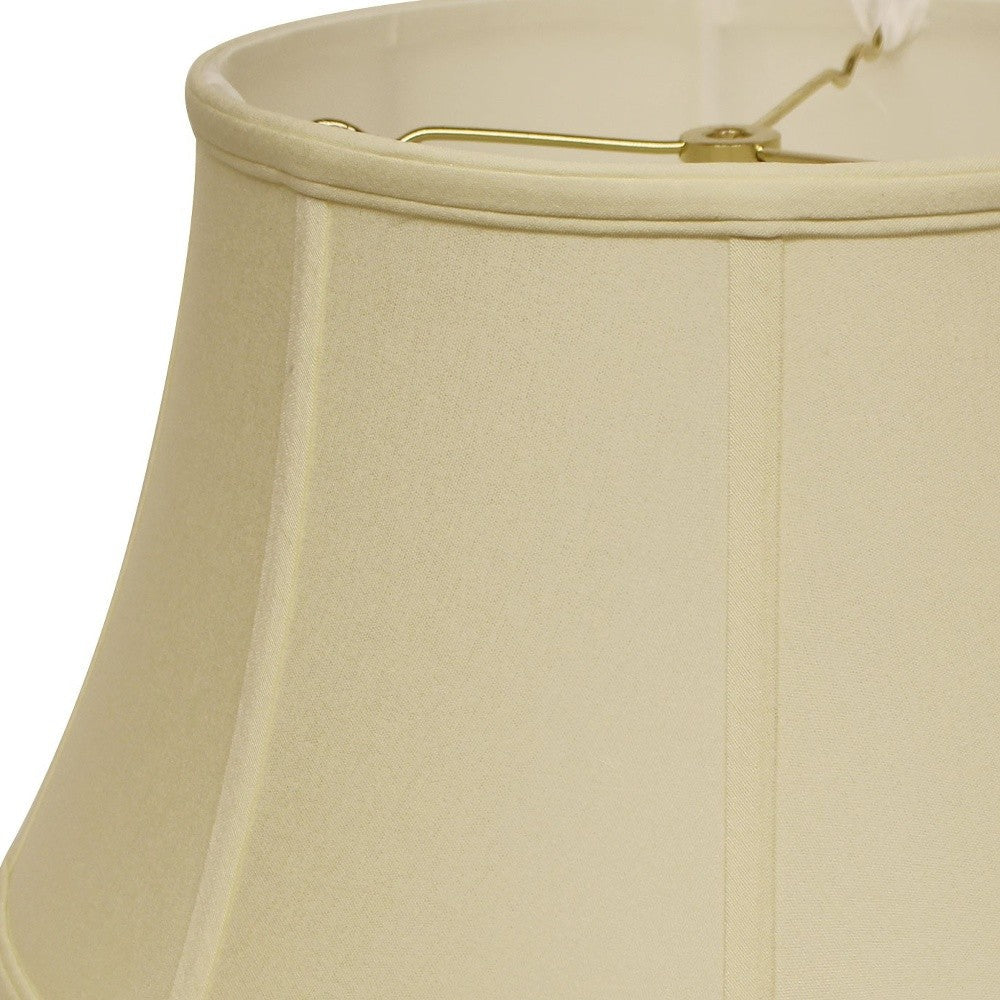 HomeRoots 18" Drum No Slub Lampshade in Ivory Finish