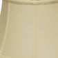 HomeRoots 18" Drum No Slub Lampshade in Ivory Finish