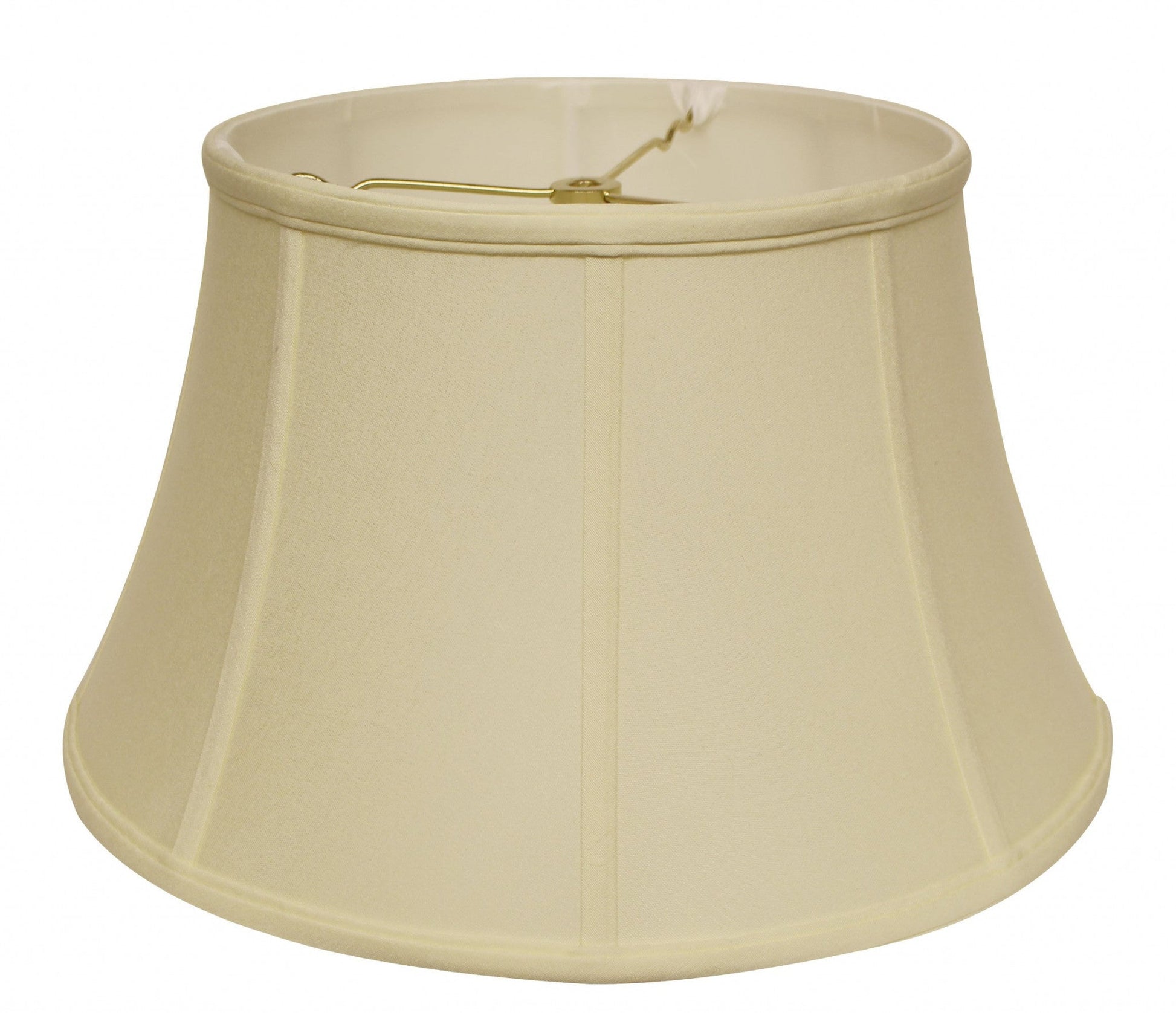 HomeRoots 18" Drum No Slub Lampshade in Ivory Finish
