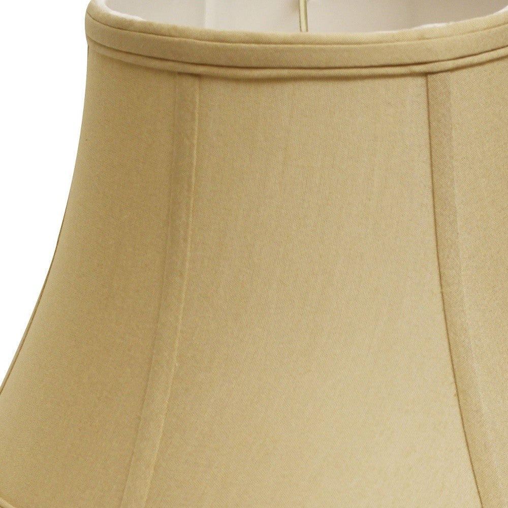 HomeRoots 18" Drum No Slub Lampshade in Pale Brown Finish