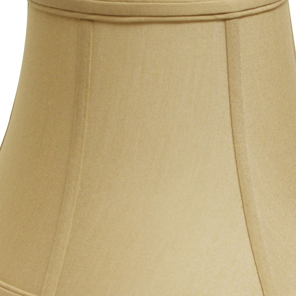 HomeRoots 18" Drum No Slub Lampshade in Pale Brown Finish
