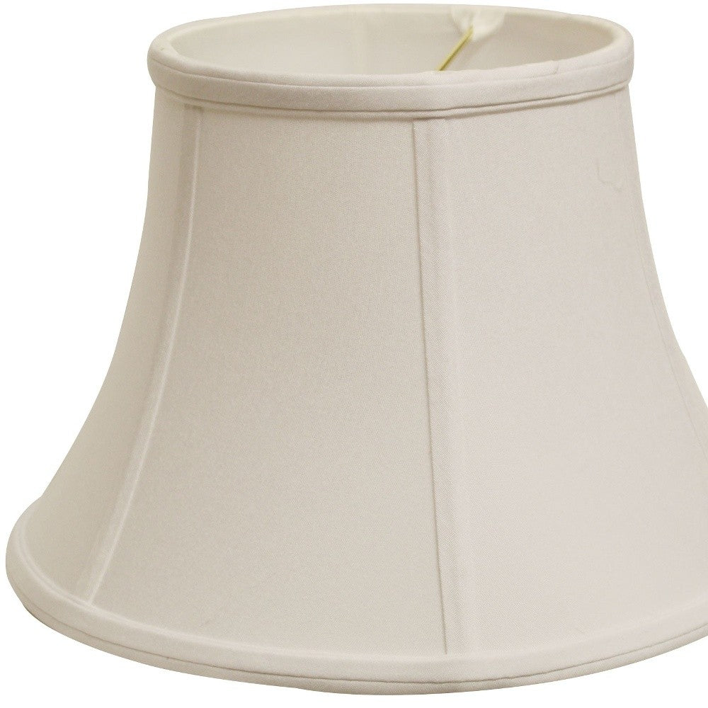 HomeRoots 18" Drum No Slub Lampshade in Snow Finish