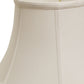 HomeRoots 18" Drum No Slub Lampshade in Snow Finish