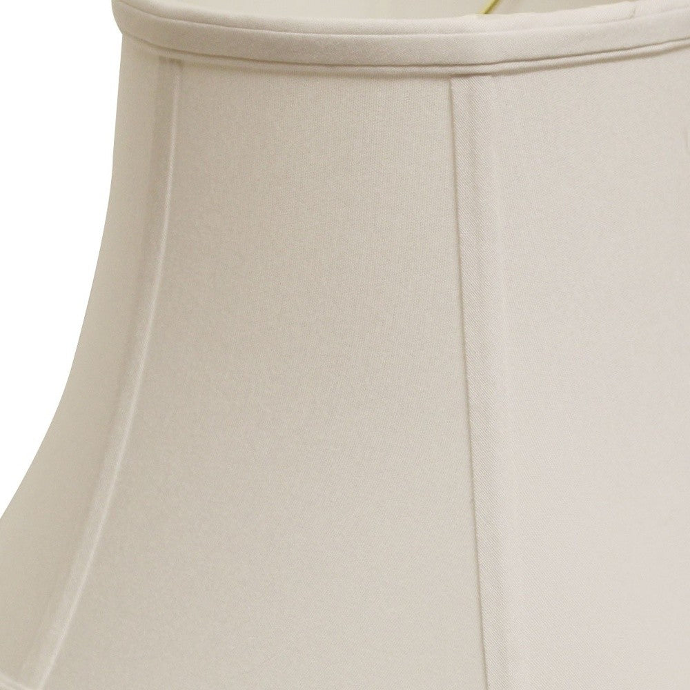 HomeRoots 18" Drum No Slub Lampshade in Snow Finish