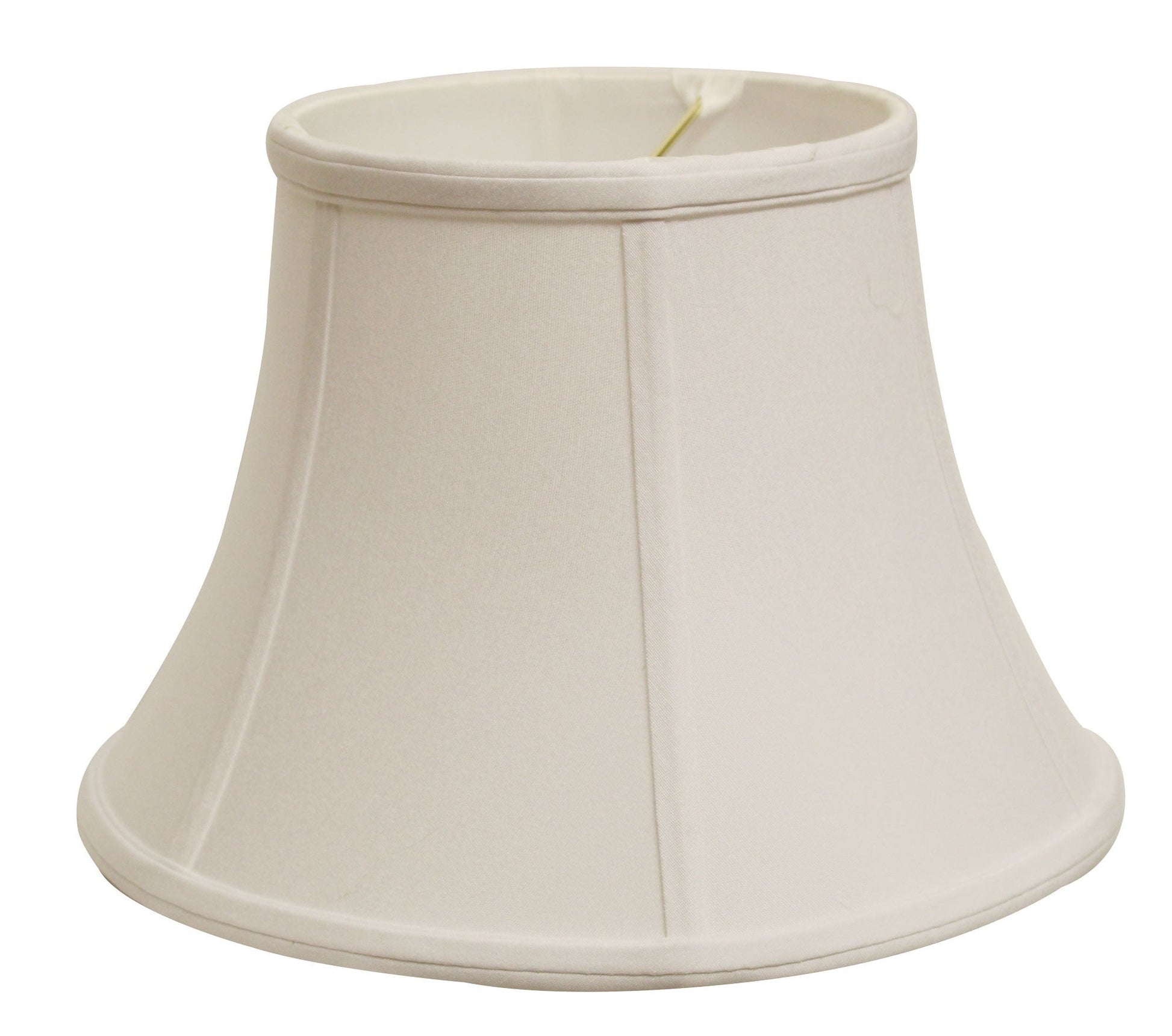 HomeRoots 18" Drum No Slub Lampshade in Snow Finish
