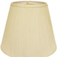 HomeRoots 18" Empire Deep Slanted Broadcloth Lampshade in Ivory Finish