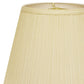 HomeRoots 18" Empire Deep Slanted Broadcloth Lampshade in Ivory Finish