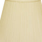 HomeRoots 18" Empire Deep Slanted Broadcloth Lampshade in Ivory Finish