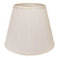 HomeRoots 18" Empire Deep Slanted Broadcloth Lampshade in White Finish
