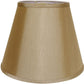 HomeRoots 18" Empire Deep Slanted No Slub Lampshade in Pale Brown Finish