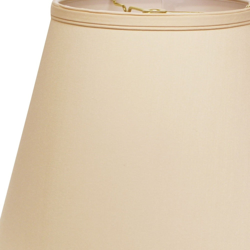 HomeRoots 18" Empire Deep Slanted No Slub Lampshade in Slate Grey Finish