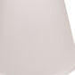 HomeRoots 18" Empire Deep Slanted No Slub Lampshade in White Finish