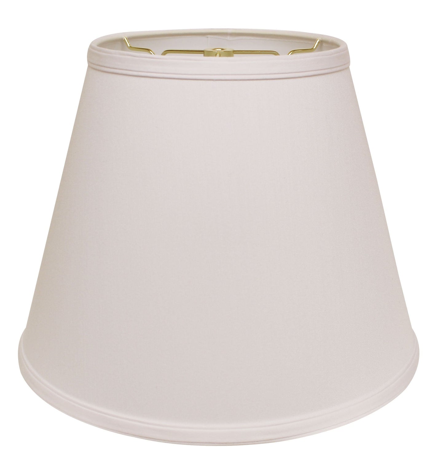 HomeRoots 18" Empire Deep Slanted No Slub Lampshade in White Finish