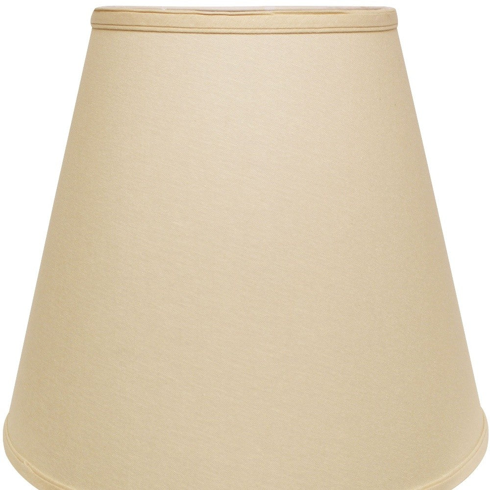 HomeRoots 18" Empire Linen Lampshade in Parchment Beige Finish