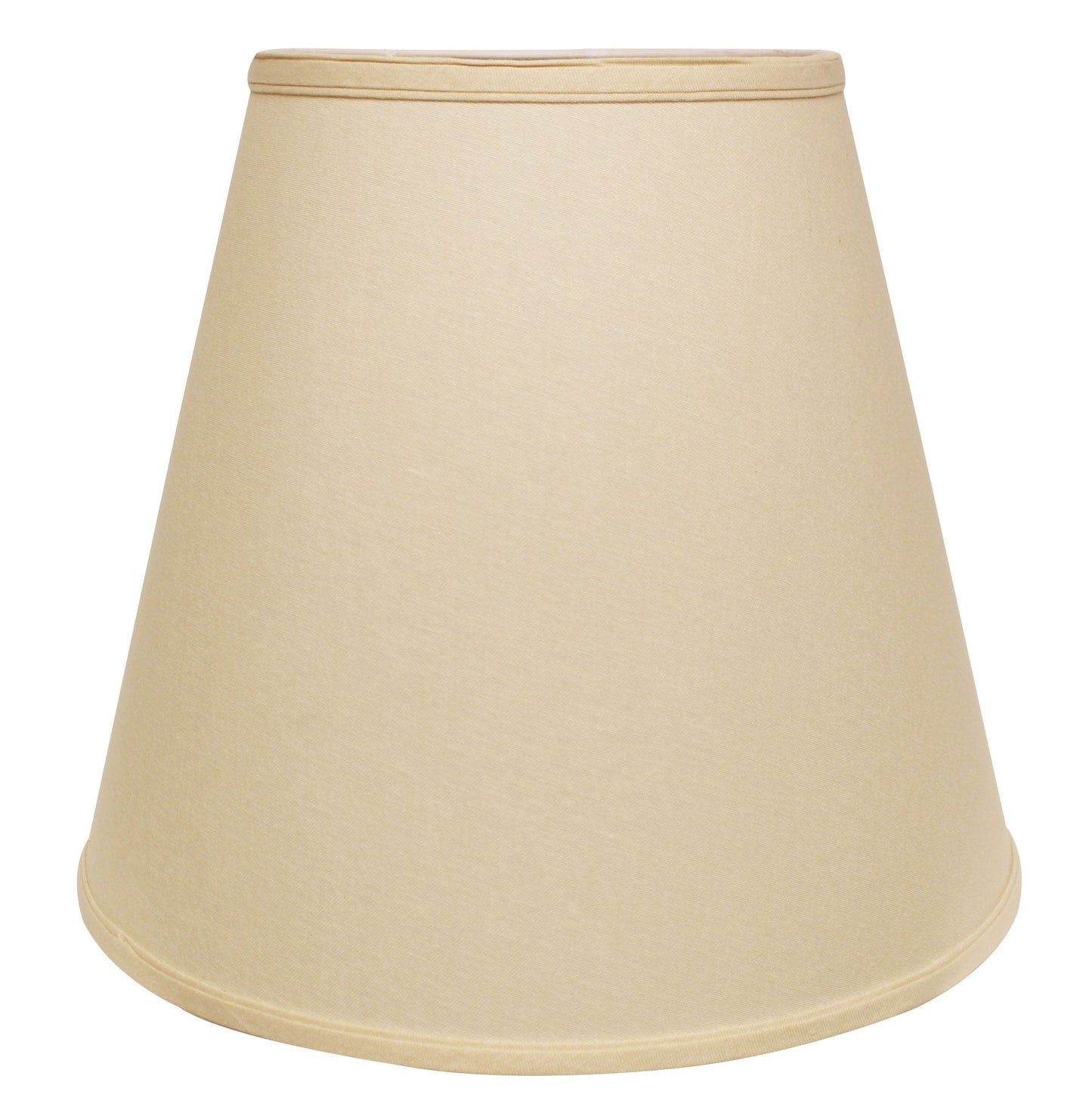 HomeRoots 18" Empire Linen Lampshade in Parchment Beige Finish