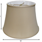 HomeRoots 18" Greige Sloped Euro Bell Pongee Shantung Lampshade