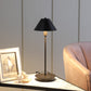 HomeRoots 18” Industrial Bedside Table Lamp in Matte Black Finish