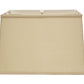 HomeRoots 18" Inherent Throwback Rectangle Pongee Silk Lampshade