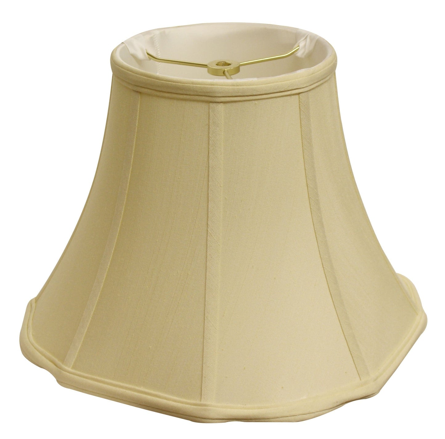 HomeRoots 18" Octagon Monay Shantung Lampshade in Antique White Finish