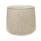 HomeRoots 18" Paperback Linen Lampshade With Side Pleats in Cream Finish