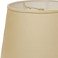 HomeRoots 18" Parchment Rounded Empire Slanted Linen Lampshade in Beige Finish
